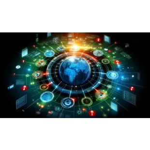 DALL·E 2025-01-22 09.55.35 - An illustration symbolizing real-time comparison and updates to a globa